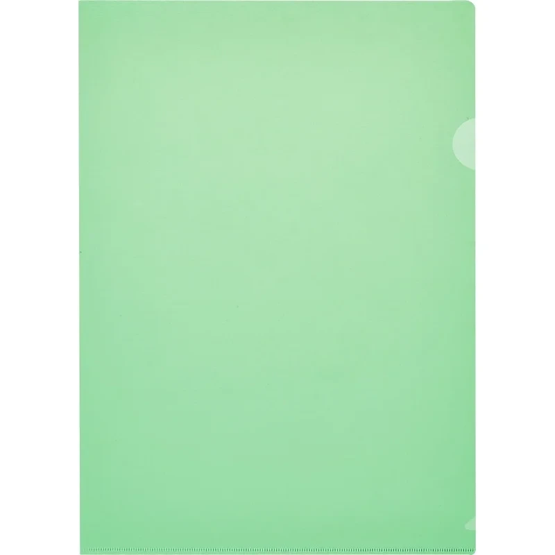 Папка-уголок зеленая Attache Economy, 100 мкм, А4