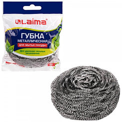 Губка-мочалка металлическая ЛАЙМА, 1шт