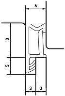 Уплотнитель для деревянных евроокон DEVENTER (Темно-коричневый) SP103W/1