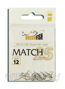 Крючки DreamFish Match 615 N #16 25 шт/уп