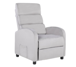 Реклайнер Calviano 2164 (велюр серый)