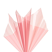 Пленка глянцевая полупрозрачная, 57*57 см, 20 л./уп., 50 мкм, розовый