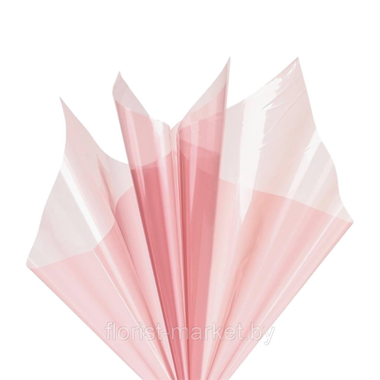 Пленка глянцевая полупрозрачная, 57*57 см, 20 л./уп., 50 мкм, насыщенно-розовый