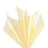 Пленка глянцевая полупрозрачная, 57*57 см, 20 л./уп., 50 мкм, желтый