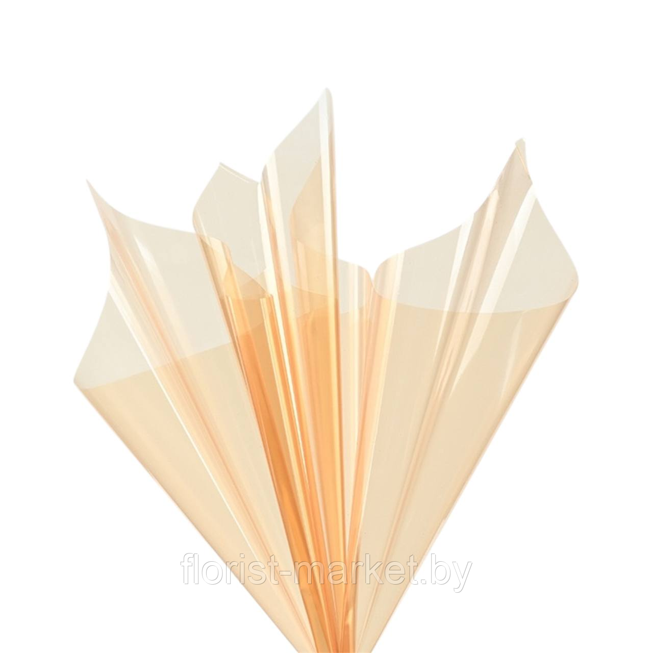 Пленка глянцевая полупрозрачная, 57*57 см, 20 л./уп., 50 мкм, оранжевый