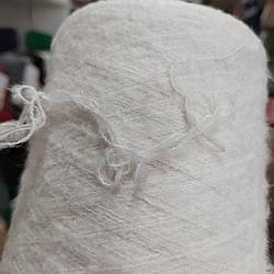 Пряжа Lanificio art. Biococoon 68%вспуш.органич. хлопок, 32%полиамид 1000м 100г белый мягкий