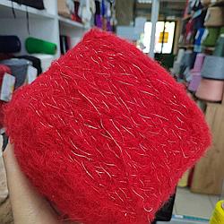 Cofil art 1043 30%вспуш меринос,20% нейлон, 50%полиамид 700 м 100г красный с люрексом