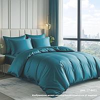 Комплект постельного белья 1,5 сп. Сатин Luxor диз. 17-4421 Темно-бирюзовый (N)