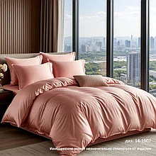 Комплект постельного белья 1,5 сп. Сатин Luxor диз. 14-1907 Малиновый щербет (N)