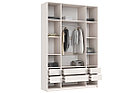 Шкаф распашной Марвэл 4-х дверный высота 240 с доп ящиками кашемир - кашемир, фото 2