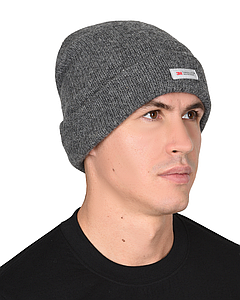 Шапка полушерстяная Иней, утеплитель Тинсулейт, цвет серый