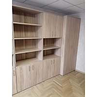 Набор высоких шкафов для документов и одежды. Высота шкафа 2155 мм