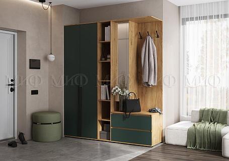 Прихожая Норд 2 Изумруд - дуб крафт, фото 2
