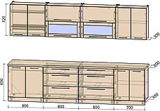 Кухня Мила Пластик 3,1В, фото 2