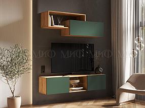 Гостиная Норд набор 2 изумруд-крафт
