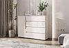 Комод Норд 1 дв. 4 ящика кашемир-крафт белый, фото 2