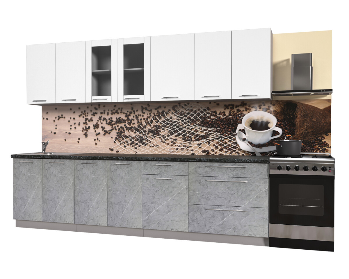 Кухня Мила Пластик 2,9Б