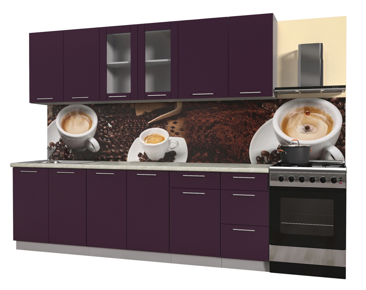 Кухня Мила Пластик 2,5Б