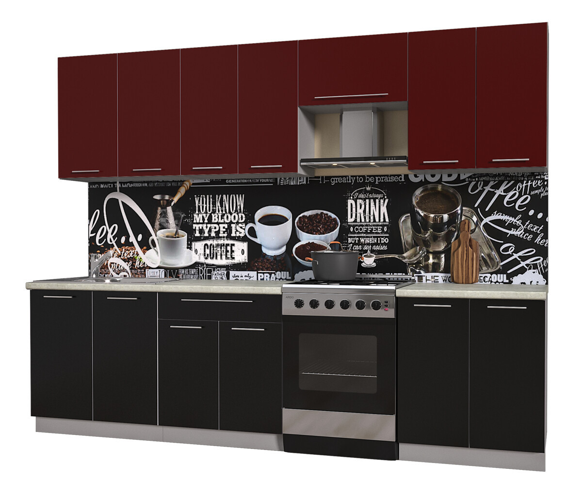 Кухня Мила Пластик 2,8А