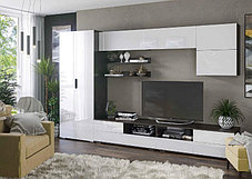 Гостиная Лия 2 со шкафом сонома/белый глянец, фото 2