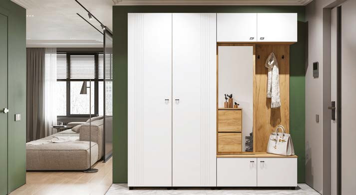 Прихожая Милан модульная - набор 1