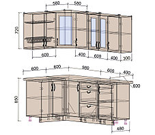 Угловая кухня Мила Крафт 1,2х2,0, фото 2