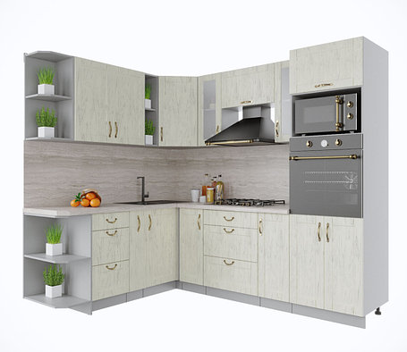 Угловая кухня Мила Крафт 1,88х2,4 ВТ, фото 2