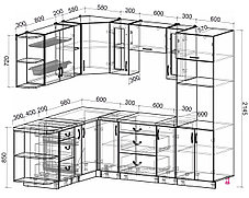 Угловая кухня Мила Крафт 1,88х2,4 ВТ, фото 2