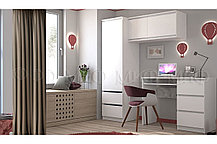 Мебель в детскую Челси набор 5 сонома/белый глянец, фото 2