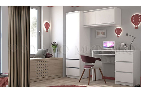 Мебель в детскую Челси набор 5 белый/белый глянец, фото 2