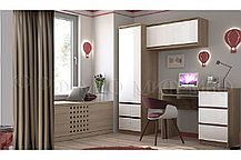 Мебель в детскую Челси набор 5 белый/белый глянец, фото 2