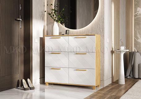 Тумба для обуви (обувница) Ирис белая, фото 2