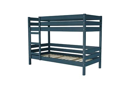 Двухъярусная кровать Джуниор массив сосны сапфир, фото 2