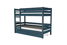 Двухъярусная кровать Джуниор массив сосны сапфир, фото 3