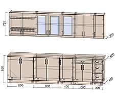Кухня Мила Крафт 2,9, фото 2