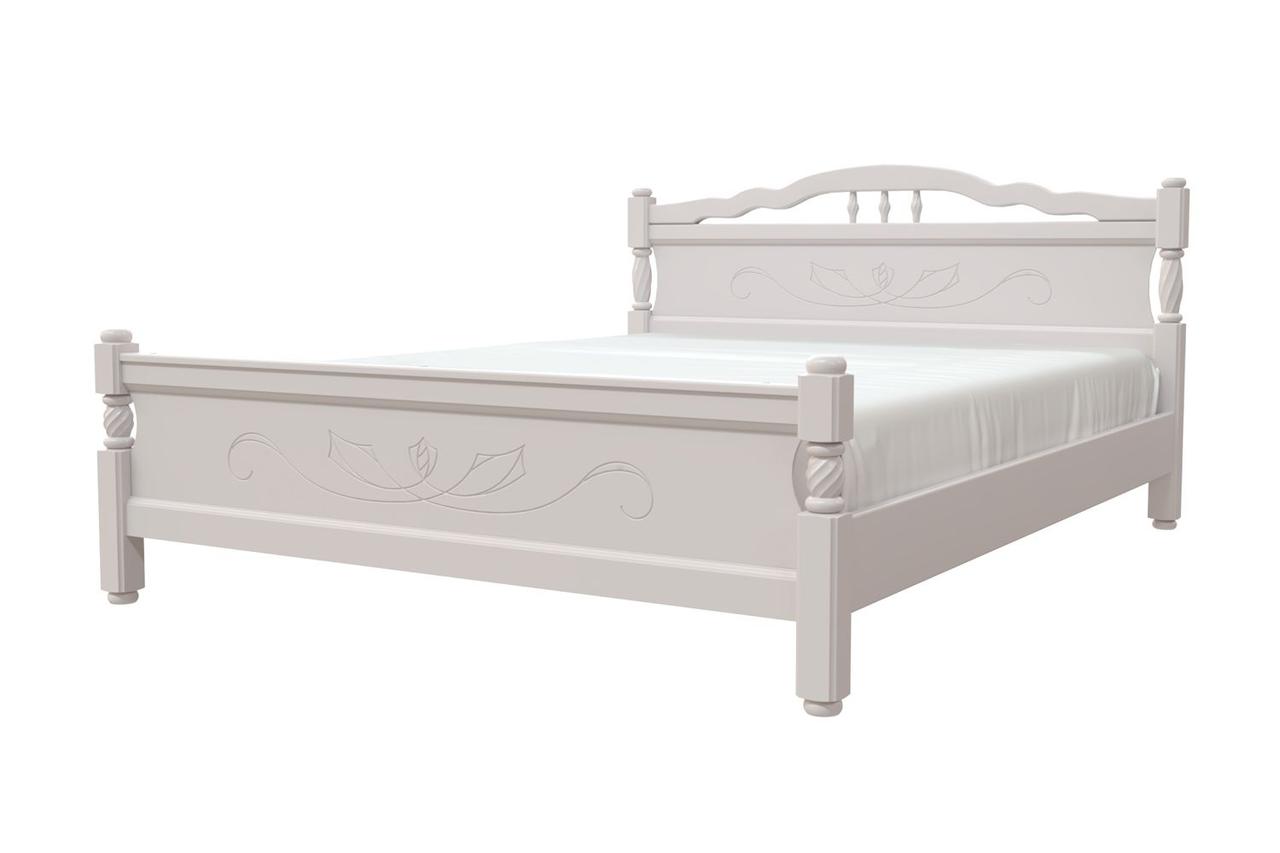 Кровать Карина 5 массив Льняной