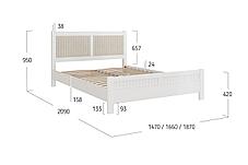 Кровать Фрида массив Орех, фото 2