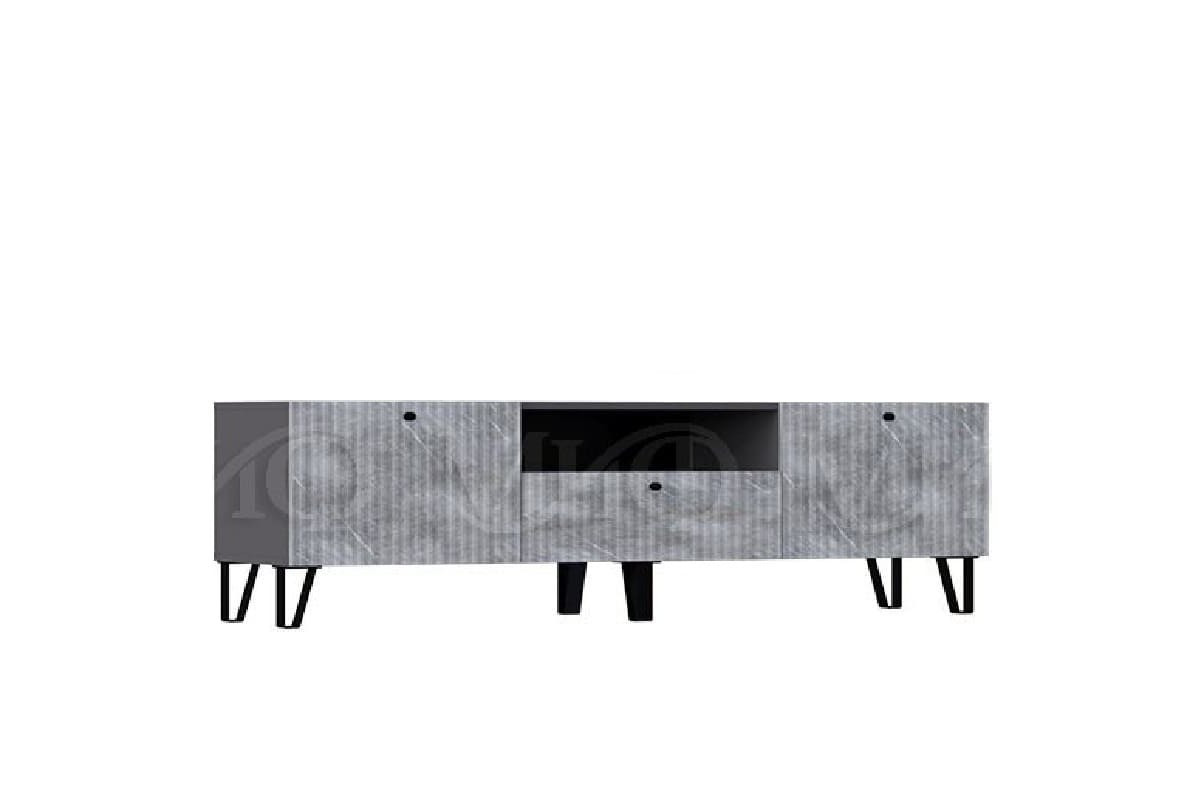 Тумба под тв малая Оливия графит мрамор