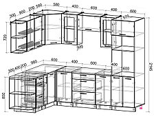 Кухня Мила Глосс 1,88х2,6ВТ, фото 3