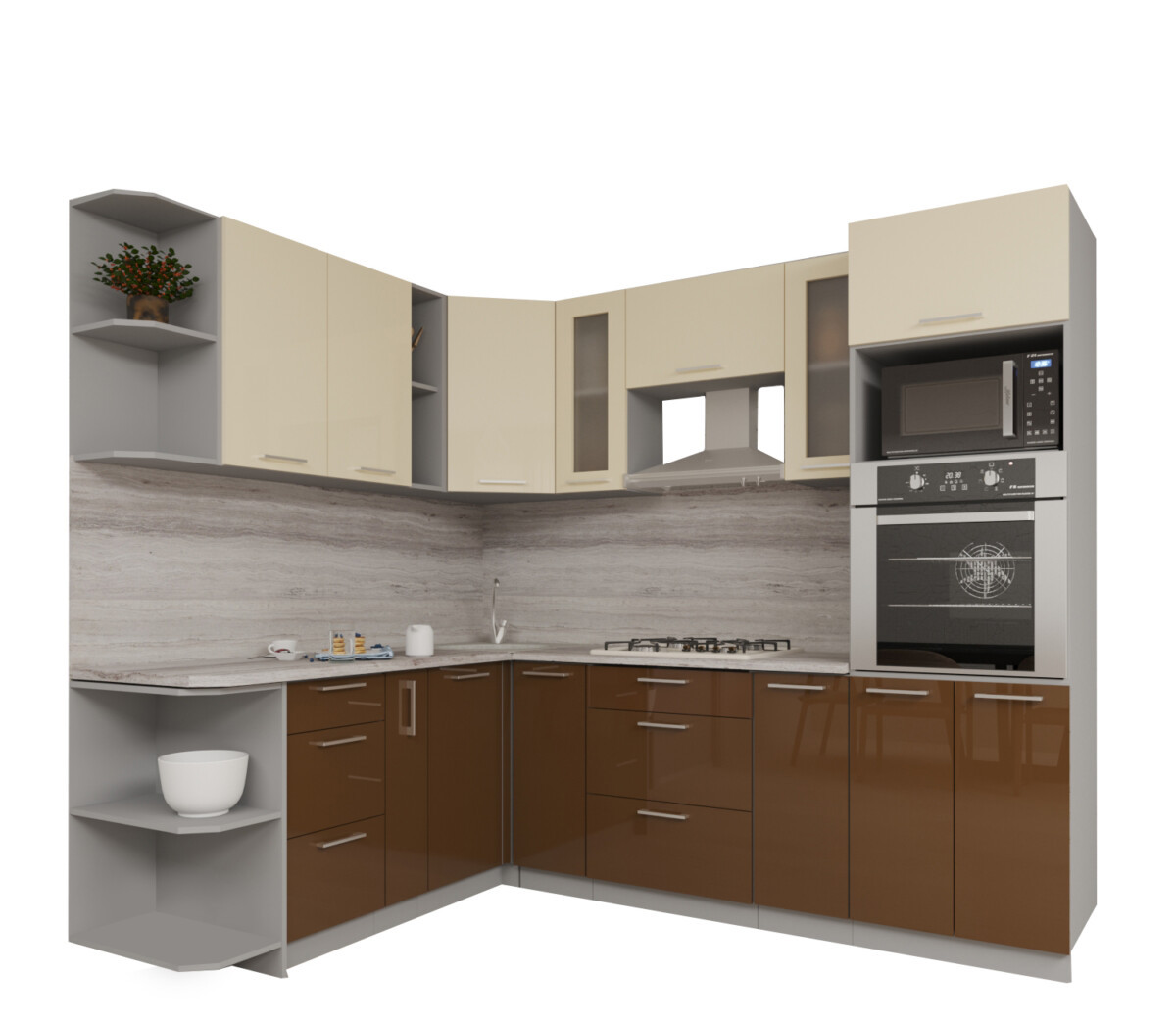 Кухня Мила Глосс 1,88х2,4ВТ