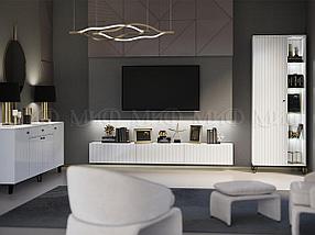 Модульная гостиная Оливия-9 белый - белый глянец