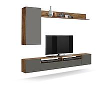 Стенка Прага 2 белый / белый глянец снег фасад ПВХ, фото 2