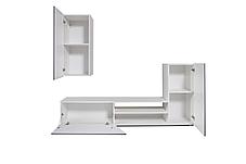 Стенка Прага 6 дуб каньон / ПВХ софт грей, фото 3