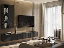 Модульная гостиная Оливия-2 графит - графит софт, фото 2