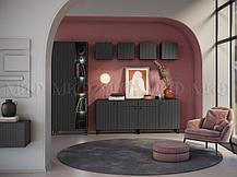 Модульная гостиная Оливия-2 графит - графит софт, фото 3