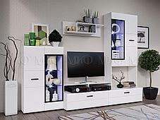 Модульная гостиная Нэнси New МДФ комплект 3 мрамор золото, фото 3