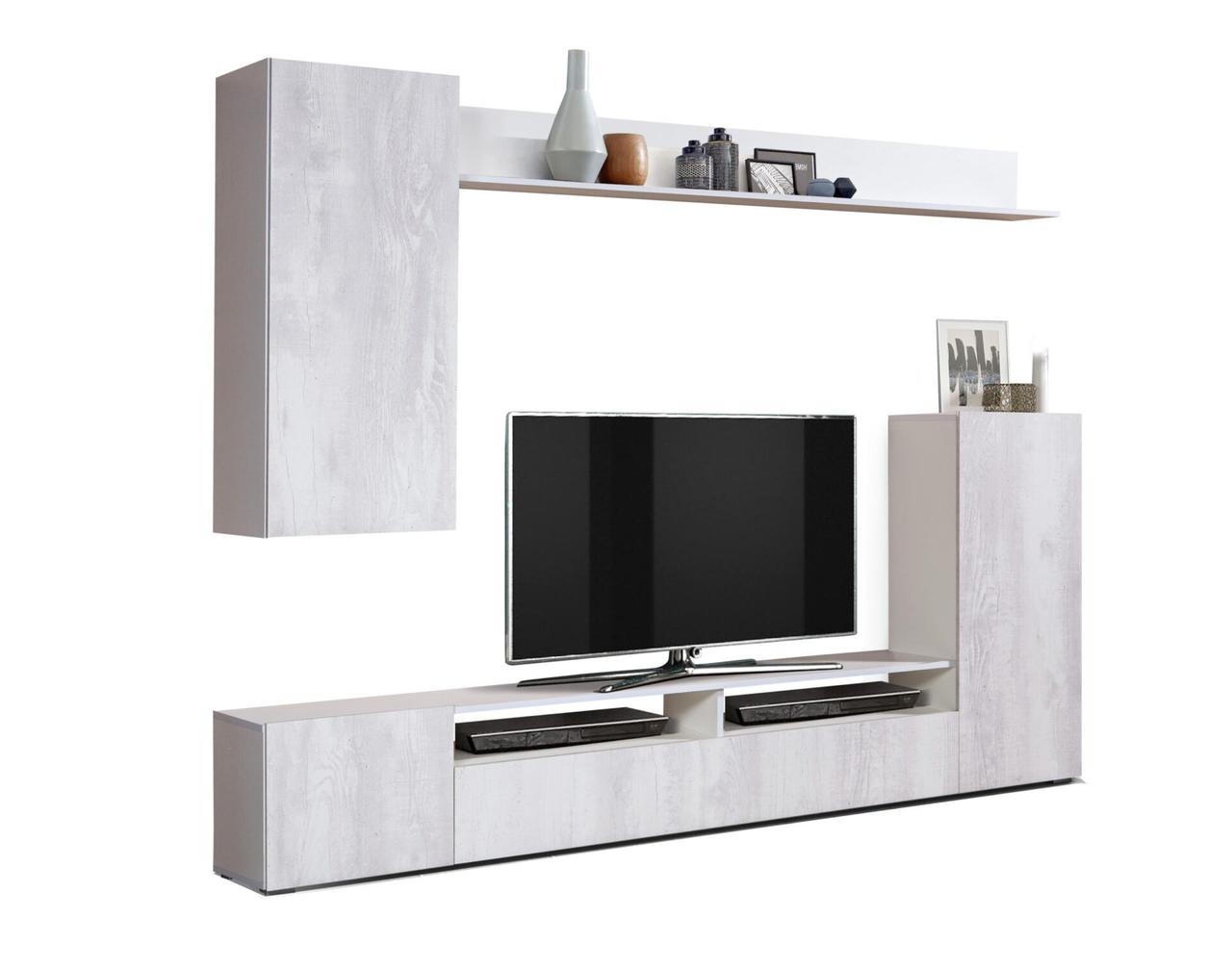 Стенка Прага 3 ЛДСП бетон пайн