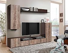 Стенка Прага 3 ЛДСП бетон пайн, фото 3