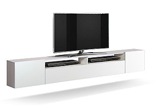 Тумба подвесная Прага фасад ПВХ (белый / белый глянец снег), фото 2