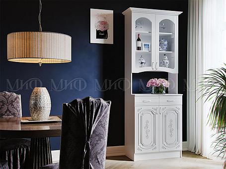 Буфет Лиза 2 створки (белый глянец), фото 2